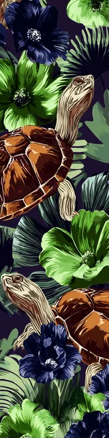 Free turtle bookmark featuring rich colors brown turtles